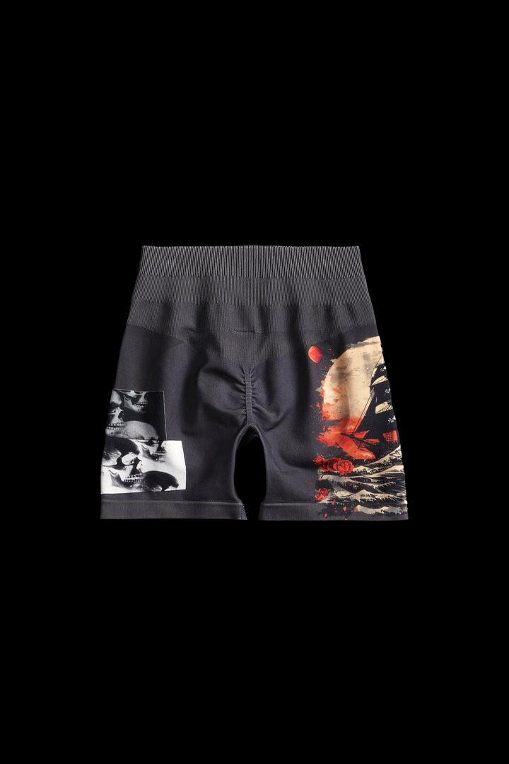 Dead At Sea Kelly Seamless Shorts in Vintage Black