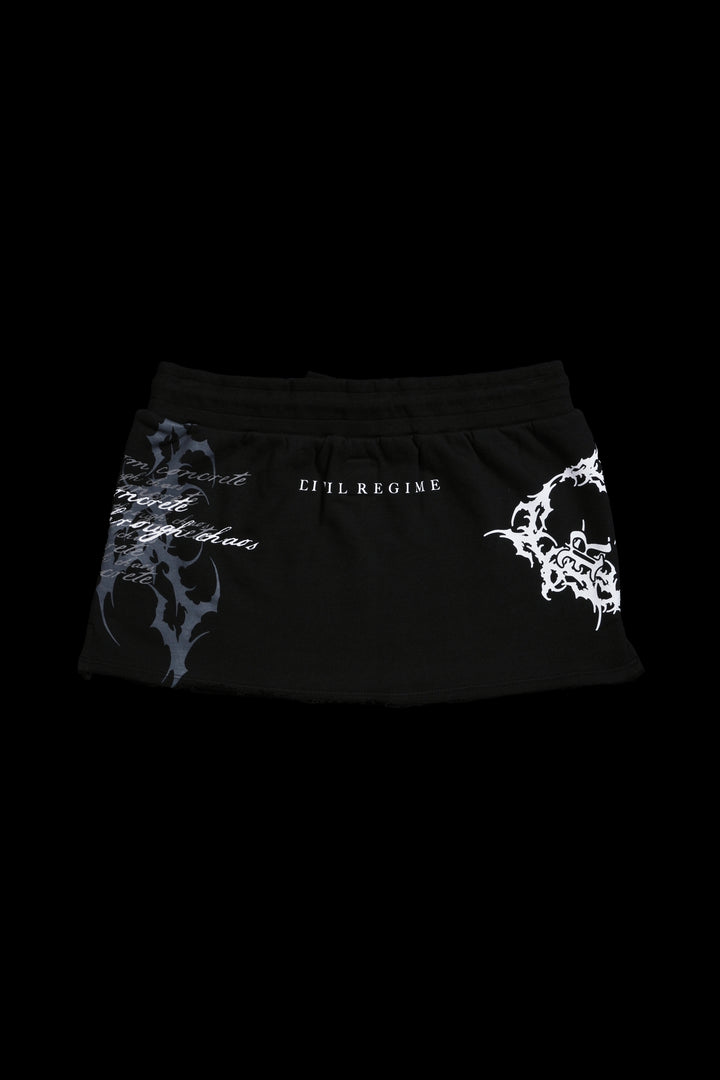 Deadly Alliance Mini Skirt in Black
