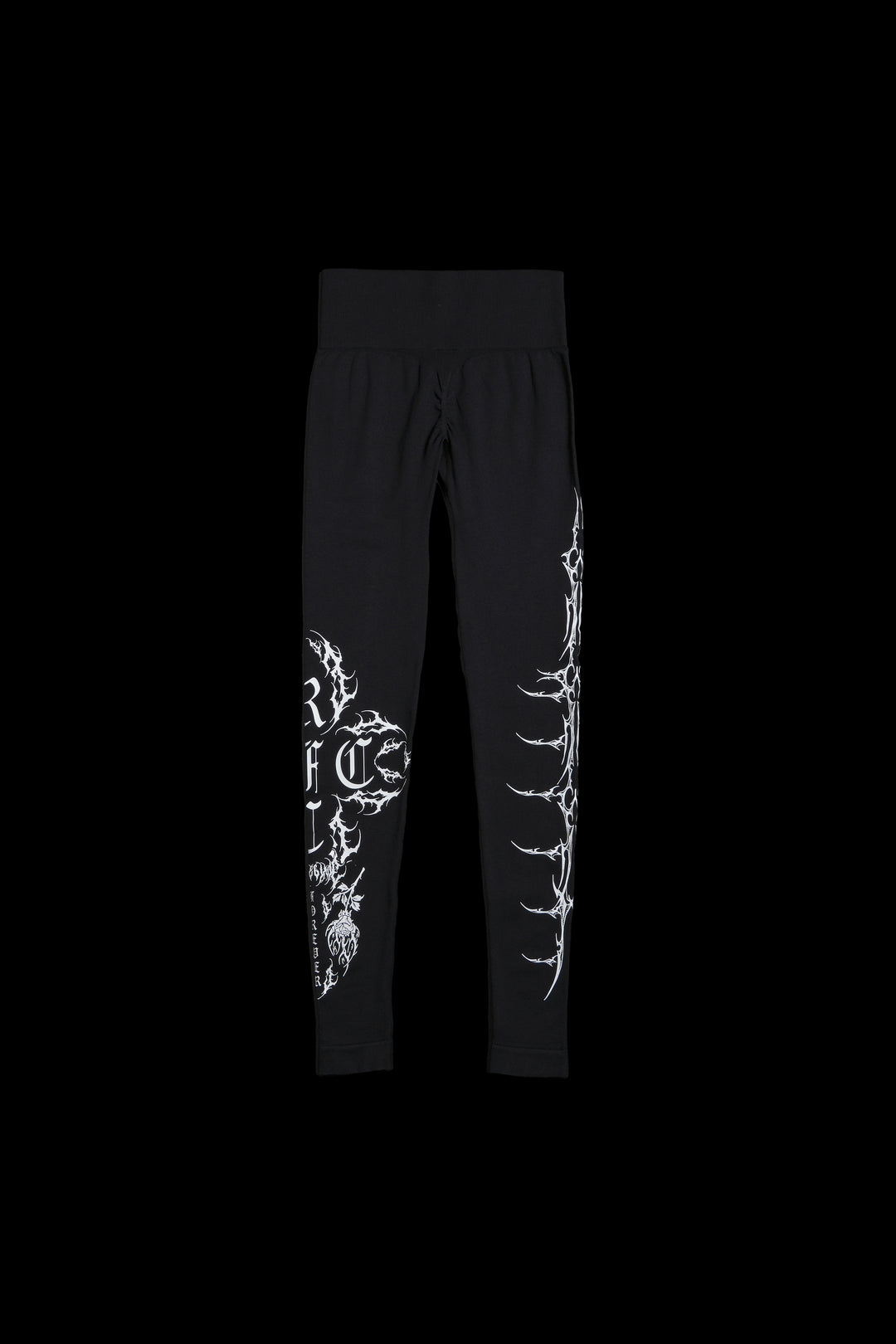 Sinister Bloom Kelly Seamless Scrunch Leggings in Black