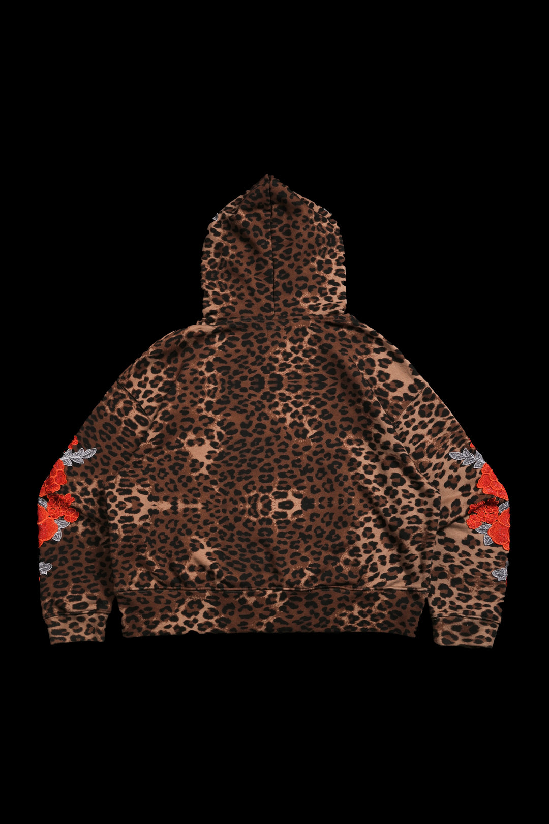 Wild Roses Forever Hoodie in Leopard