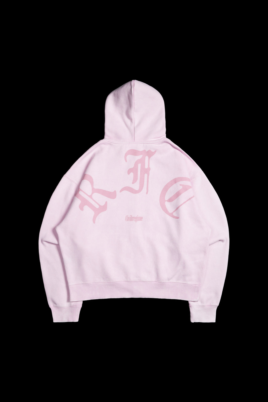 Concrete Sin Zip Up Hoodie in Sun Wash Baby Pink