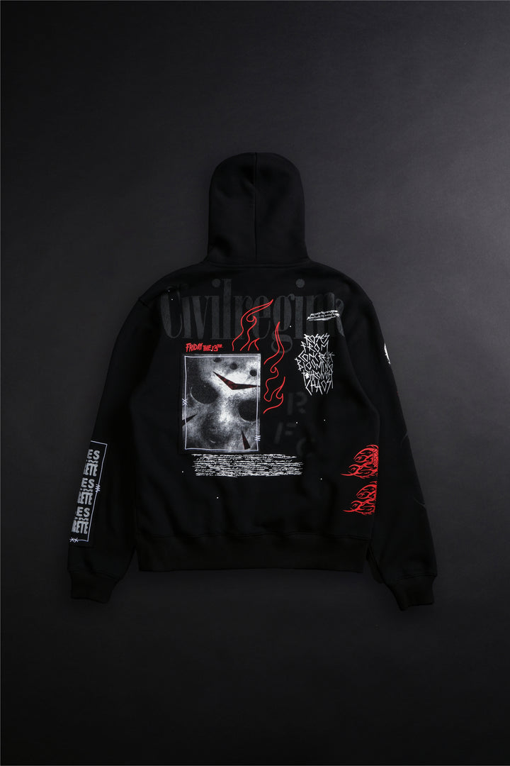 Jason Forever Chaos Hoodie in Black