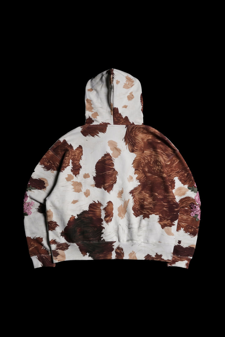 Core Brigade Forever Hoodie in Cow Print