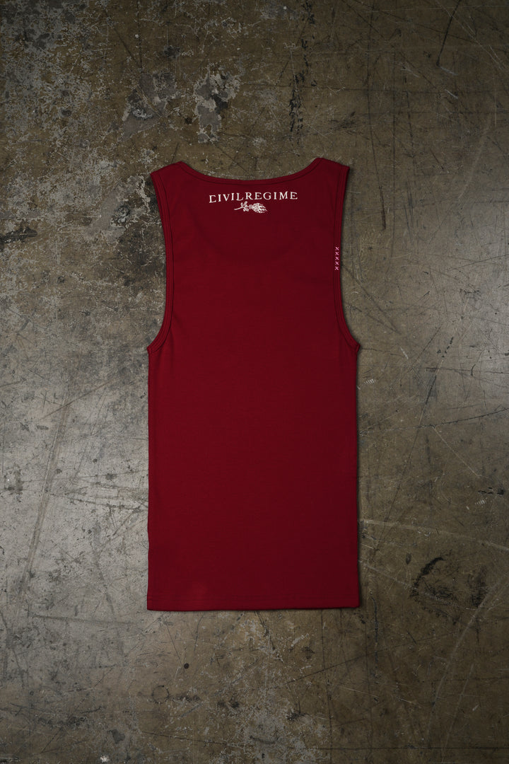 Civil Dispute Tank Top in Equestrian Red