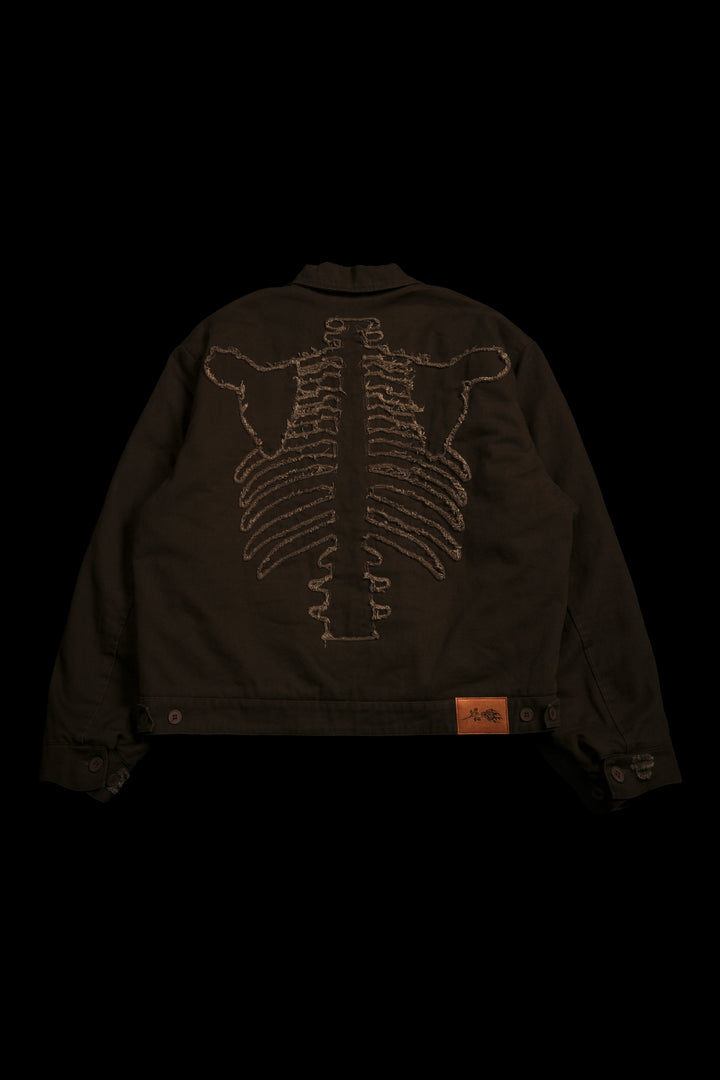 I Have A Dark Secret Work Jacket in Brown