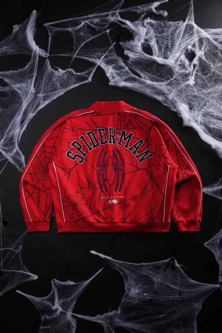 Spider Chaos Civil Track Jacket in E-Red