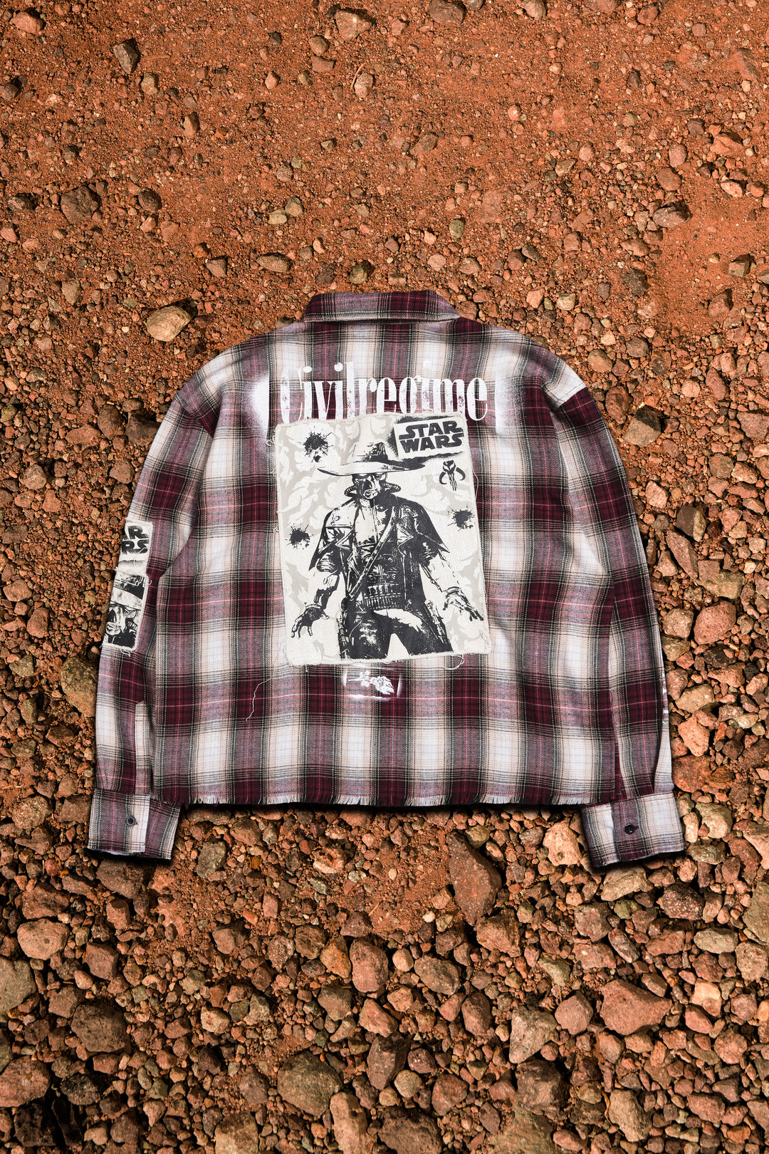 Wanted Cad Bane Ivar Flannel in Brown Plaid
