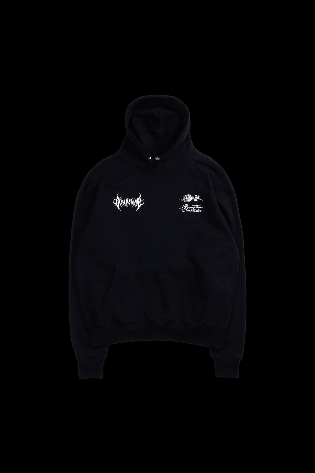 Watch Us Burn Snap Hoodie in Black