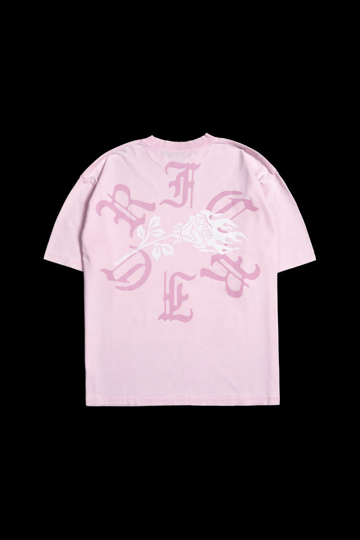 Icy Rose 199X Oversized Tee in Baby Pink Sun Wash