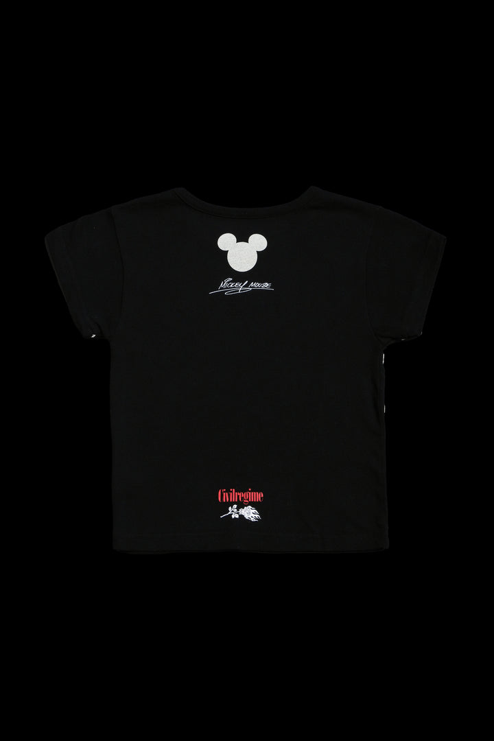 Civil Mickey Baby Tee in Black
