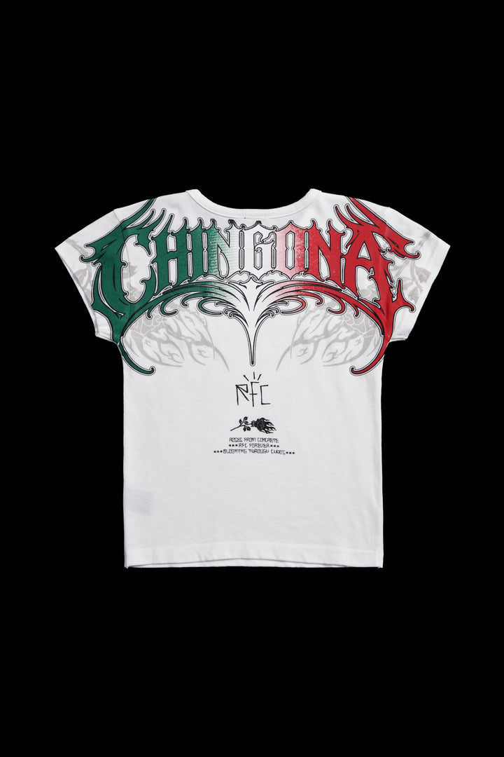 Corazon Fuerte Baby Tee in White