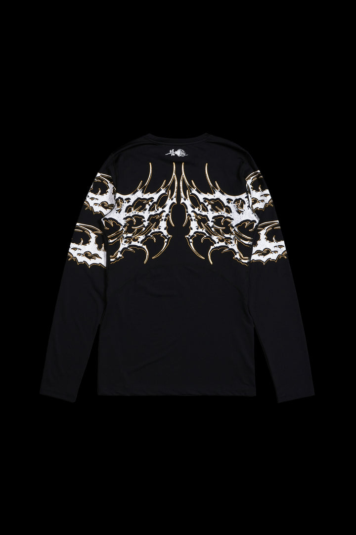Amazon Mode Flex Scoop L/S Compression Shirt in Black