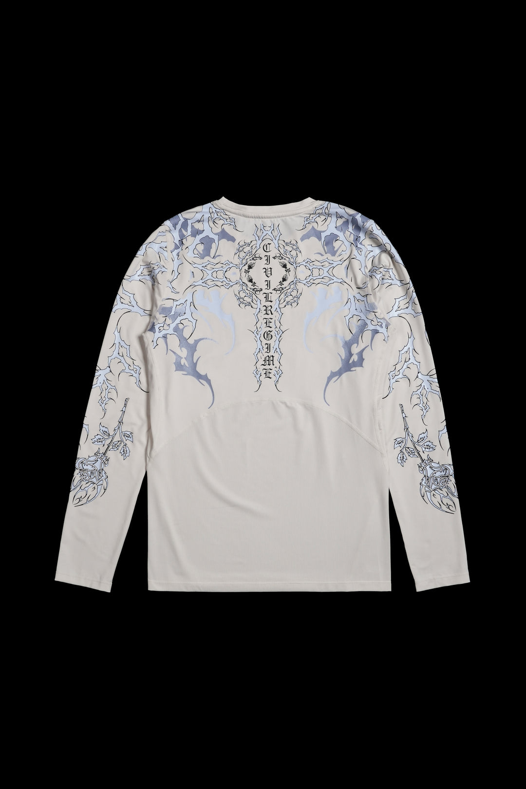 Corpse Cross Flex Scoop L/S Compression Shirt in Butter