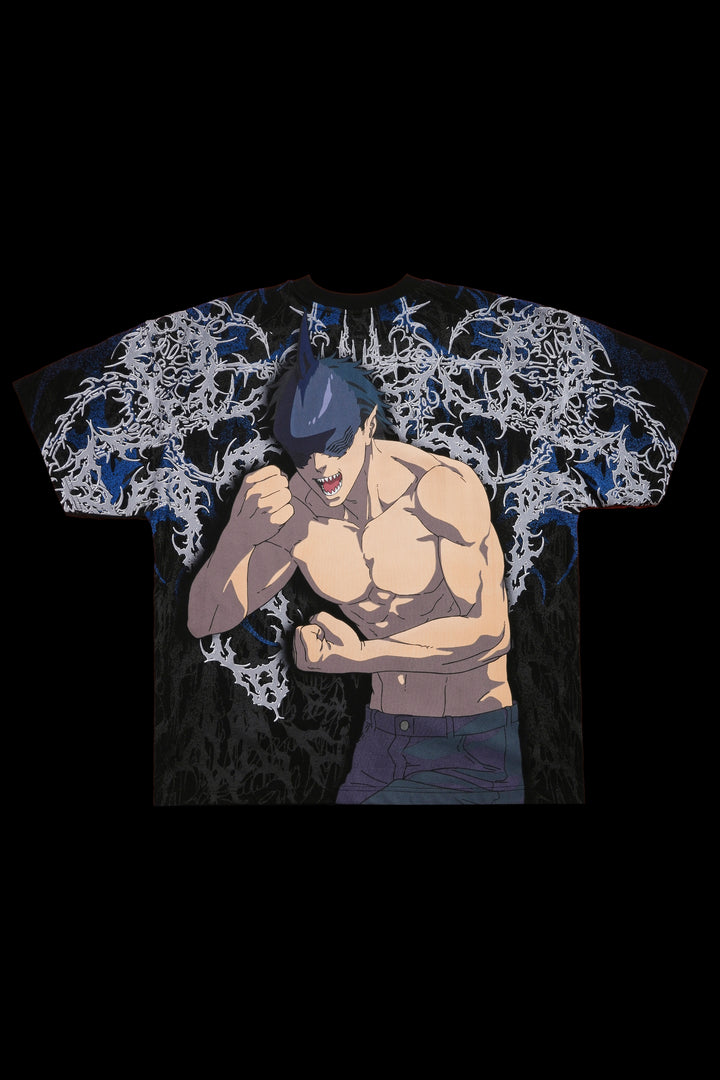 Beams Rampage American Classic Oversized Tee in Black