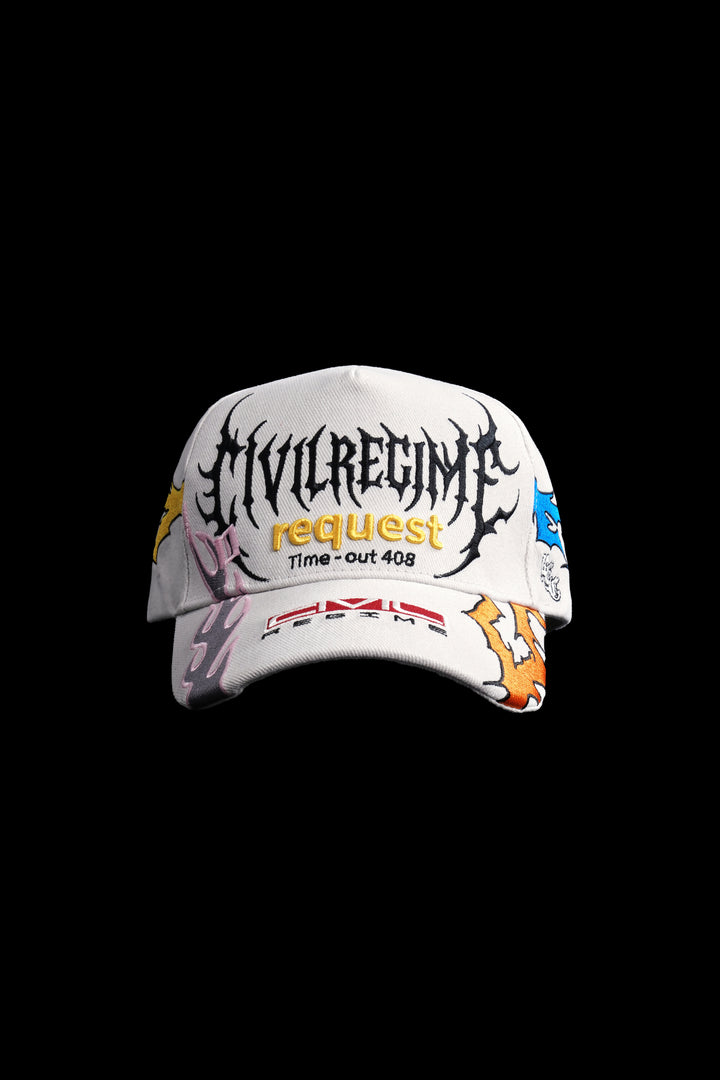 Day Walker 5 Panel Snapback Hat in Cloud Gray
