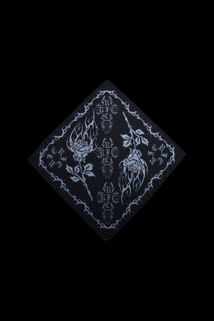 Outliers And Rebels Satin Scarf in Black