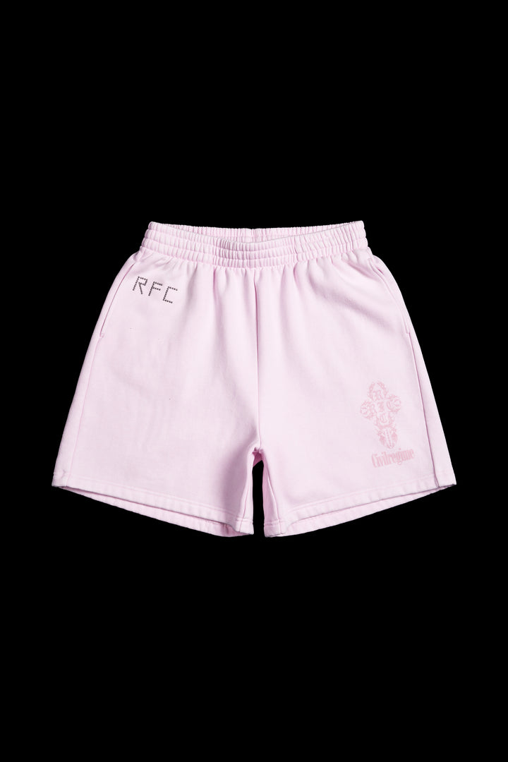 Concrete Sin Baggy Shorts in Sun Wash Baby Pink