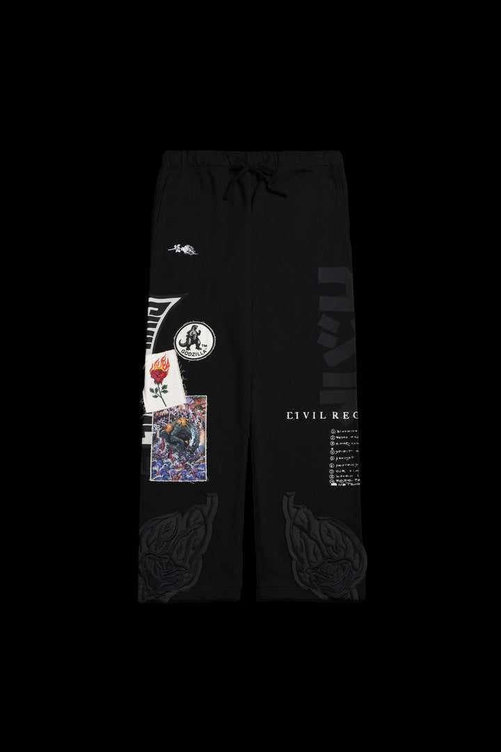 Monsters In Time Eternal Wide Leg Pants in Black