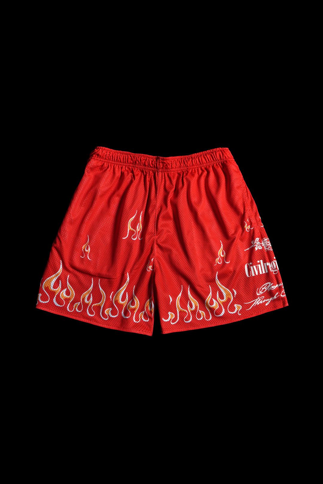 Cardinal Sin Reversible Mesh Shorts in Black/Red