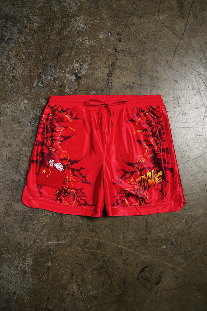 Kikoken Classic Soccer Shorts in Red