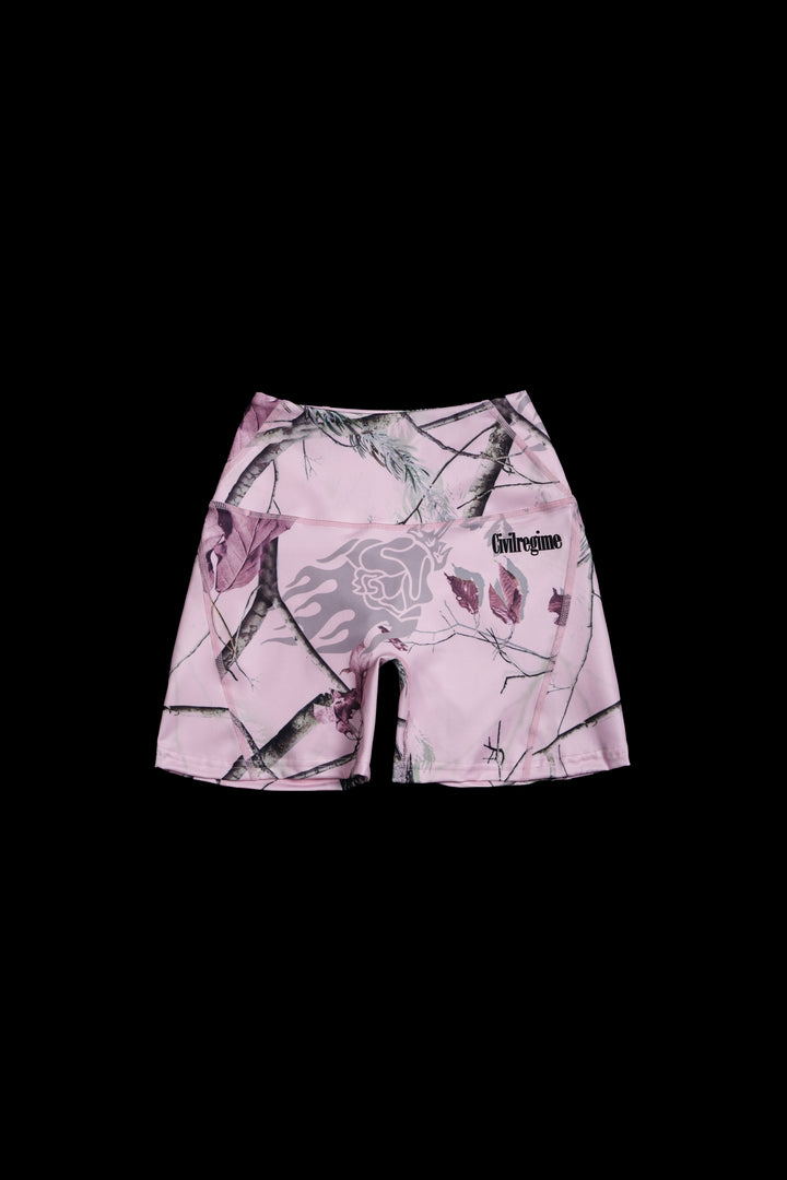 Civil Nahstia Shorts in Baby Pink Bankai Camo