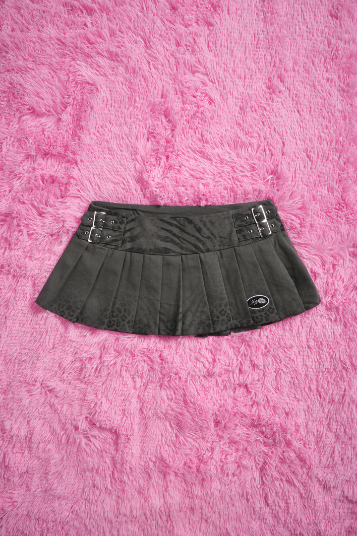 Detention Doll Mini Pleated Skirt in Black