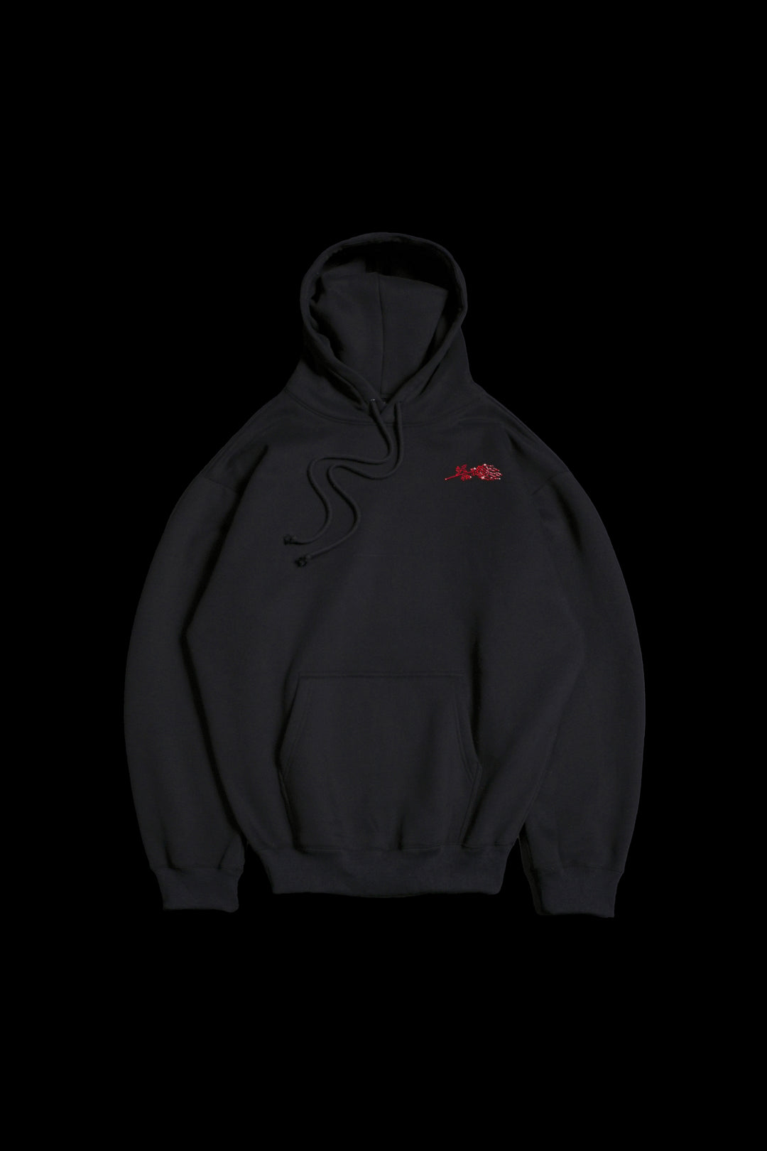 Concrete Stone Regime Hoodie in Black