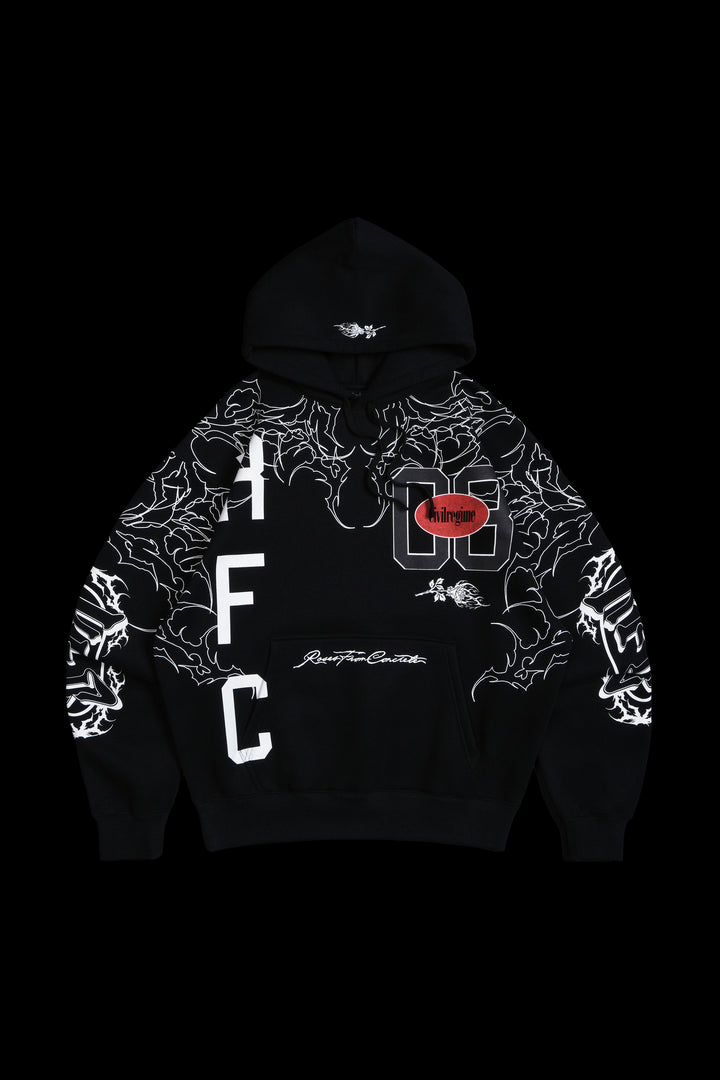 All Regime League Snap Hoodie in Black