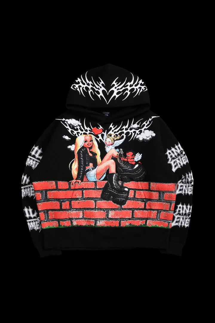 Angel Energy Forever Hoodie in Black