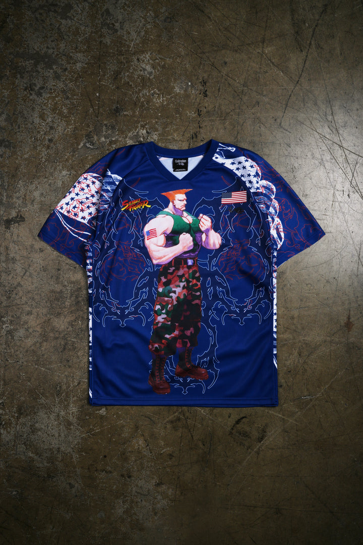 The Star Spangled Banner Classic Soccer Jersey in Blue