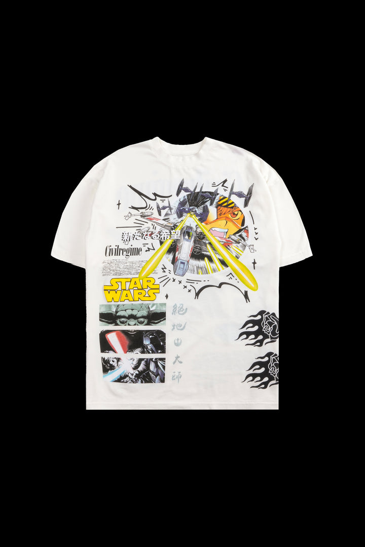 Luke Manga American Classic Oversized Tee in Butter
