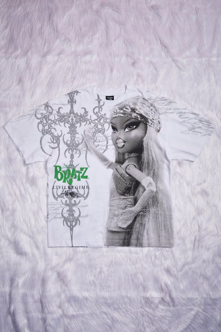 Rose Error American Classic Oversized Tee in White