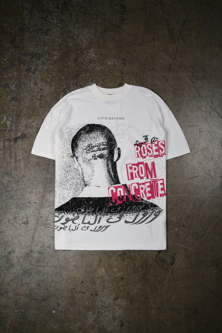 Stamped American Classic Oversized Tee in Butter