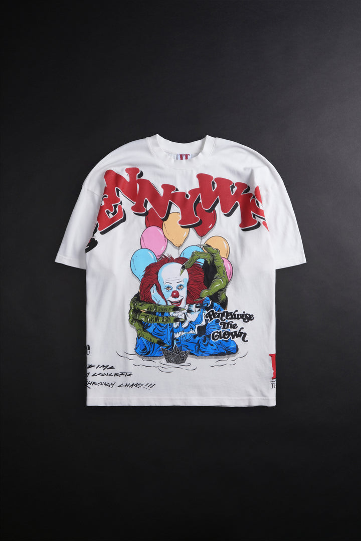 Pennywise's Chaos American Classic Oversized Tee in Butter