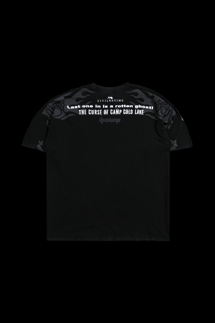 Camp Cold Lake American Classic Oversized Tee in Vintage Black