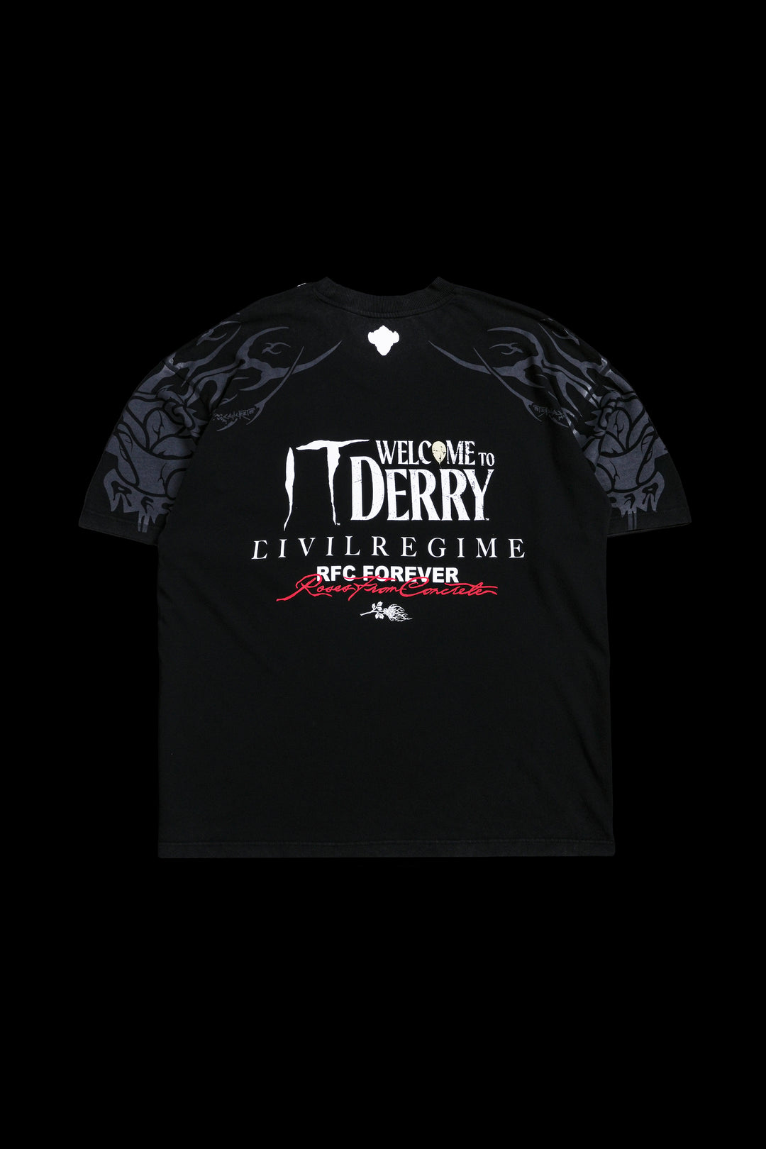Pennywise Madness American Classic Oversized Tee in Vintage Black