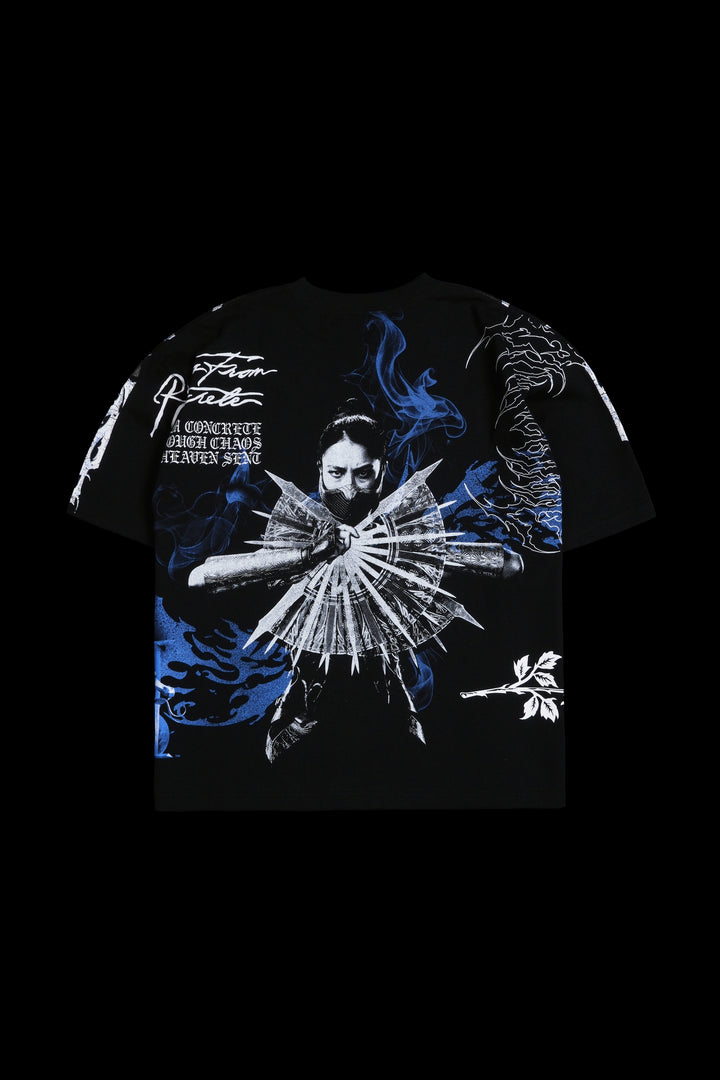 Kitana's Chaos "Side By Side" 199X Oversized Tee in Black