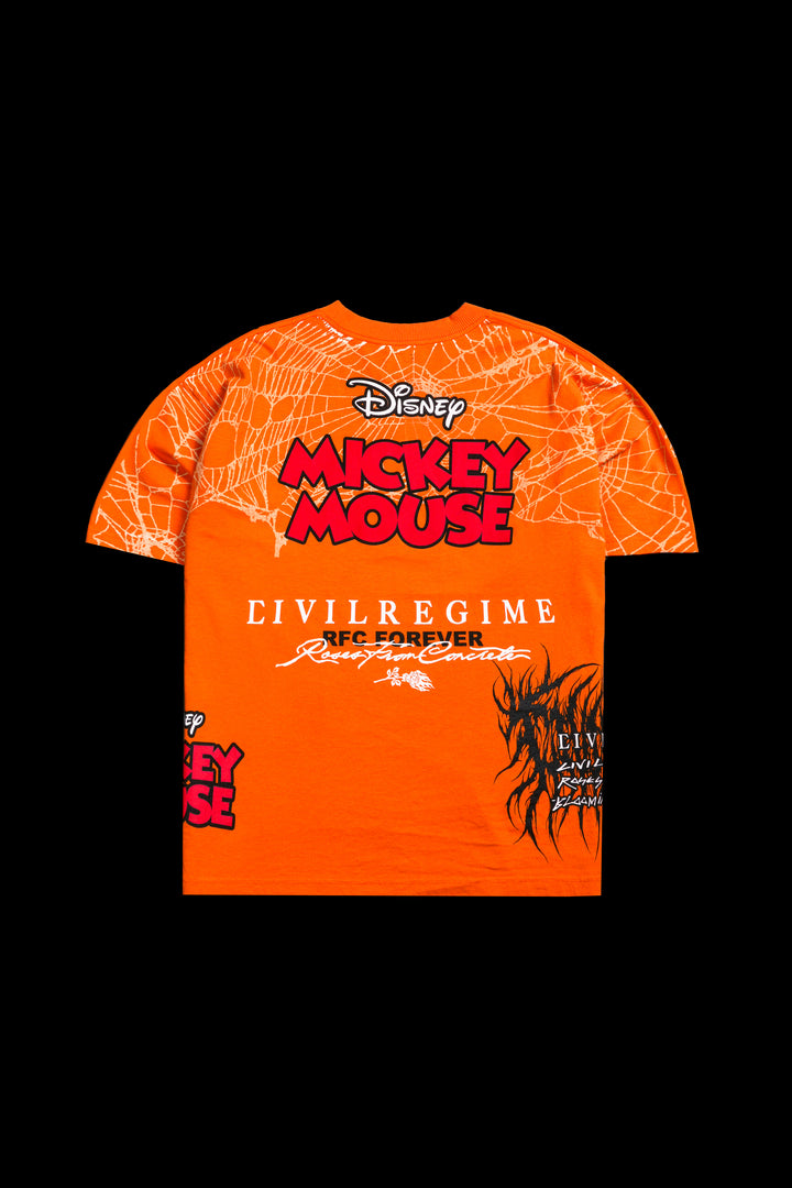 Cursed Bones "SBS" 199X Oversized Tee in Hallow Orange
