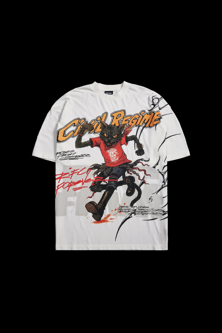 Civil Jerks American Classic Oversized Tee in Butter