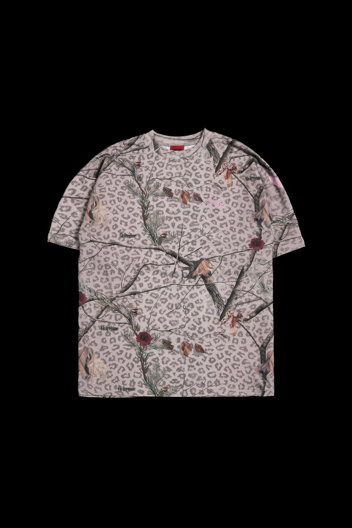 Concrete American Classic Oversized Tee in Real Leopard Camo