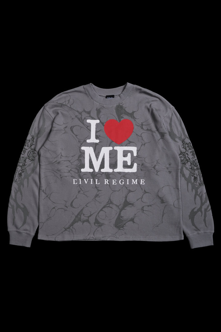 Total Blackout Obsidian Waffle Thermal in Ash Gray