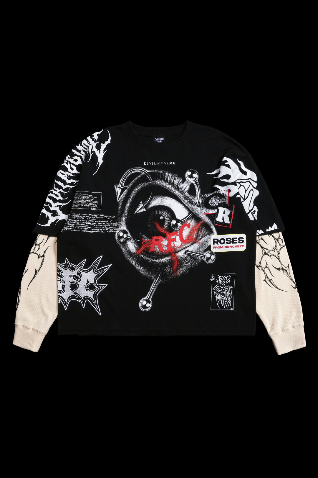 Eyesore 199X Twofer in Black/Butter
