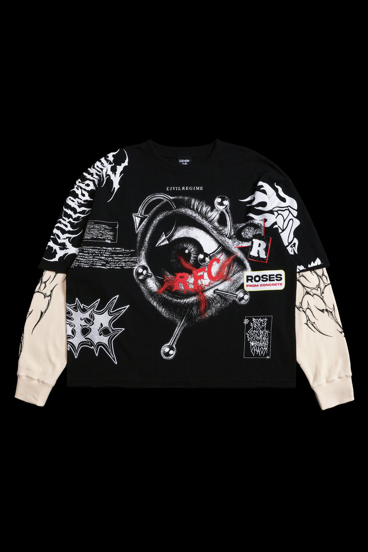 Eyesore 199X Twofer in Black/Butter