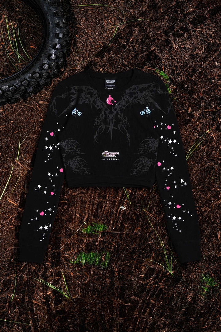 Contamination Crop Waffle Thermal in Black