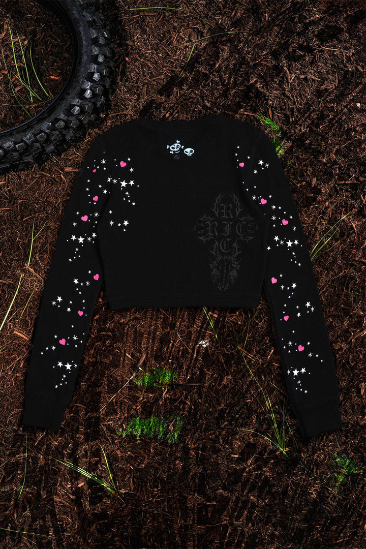 Contamination Crop Waffle Thermal in Black