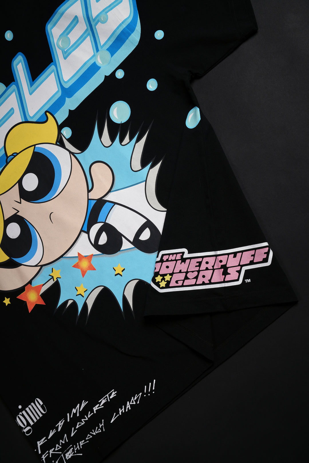 Bubble's Chaos 199X Oversized Tee in Black