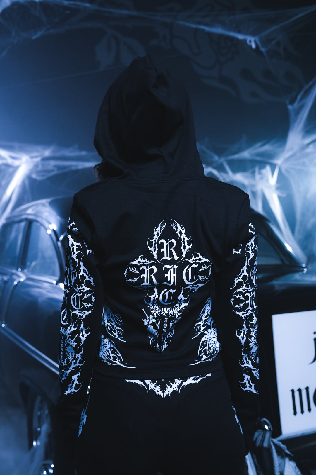 Twilight Pookie Zip Up Hoodie in Black