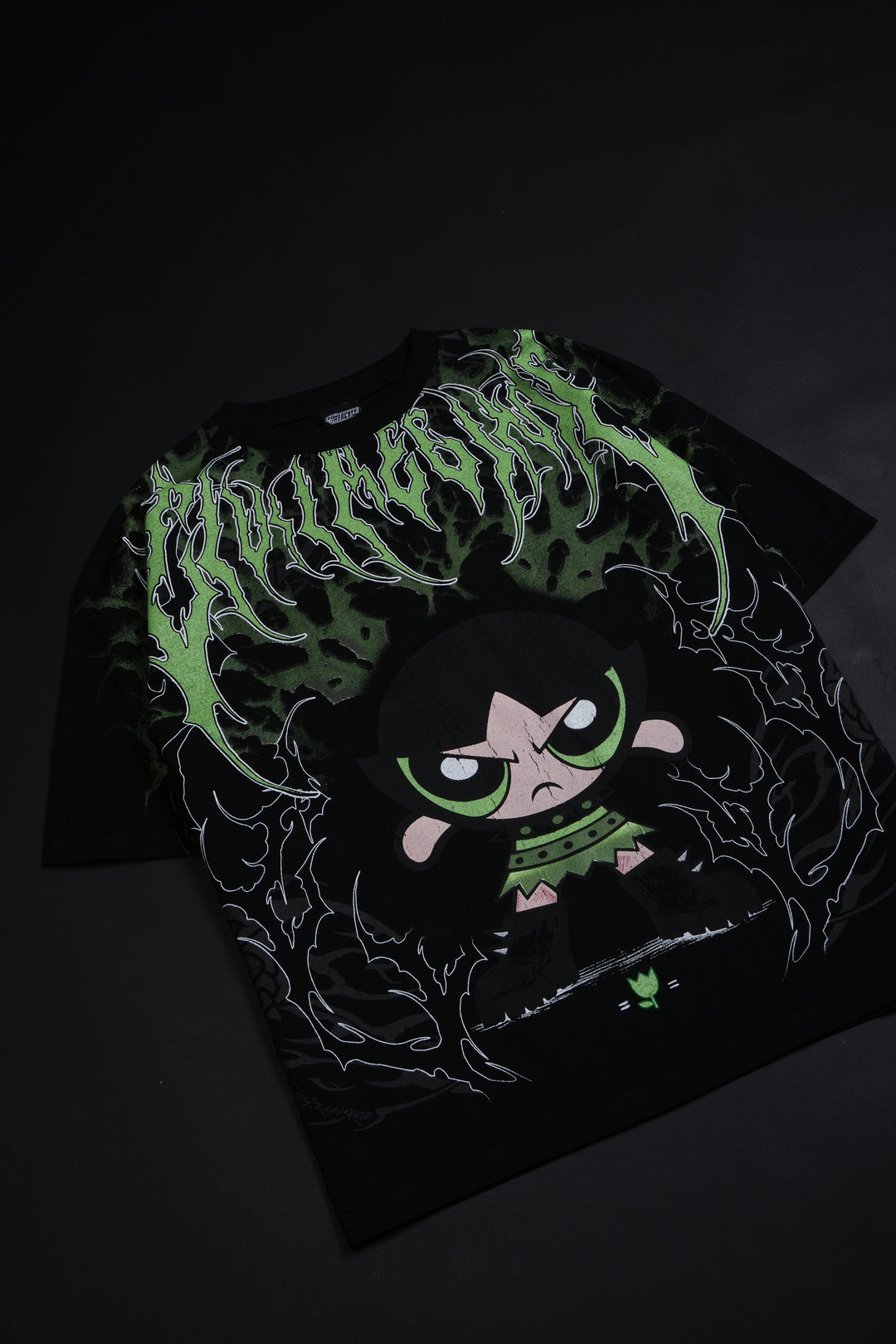 Buttercup's Thorn Rush "Side By Side" 199X Oversized Tee in Black
