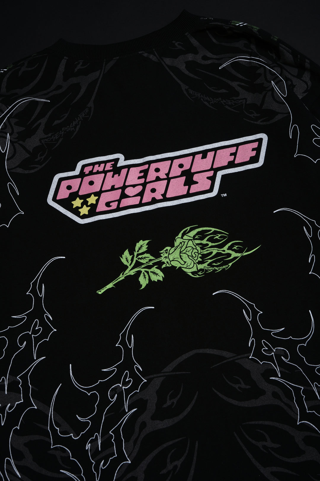 Buttercup's Thorn Rush "Side By Side" 199X Oversized Tee in Black