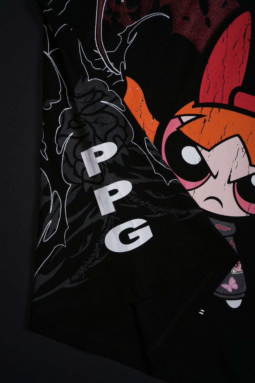 Blossom's Thorn Rush "Side By Side" 199X Oversized Tee in Black